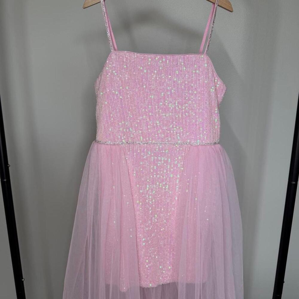 Lilt Pink Sequin Dress Tulle Skirt 10
